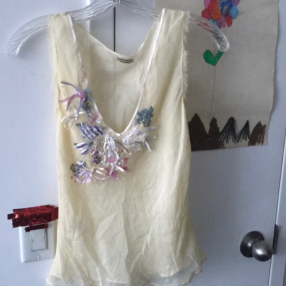 Beautiful handmade sheer tank size S